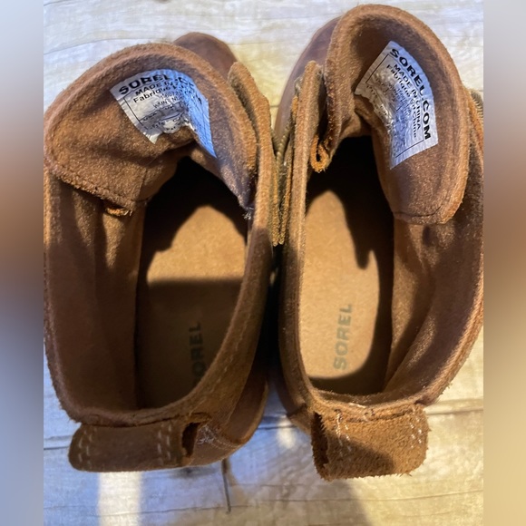 Sorel Toronto suede lace up wedge boots in Burnished Elk (tan) sz 6 - Picture 7 of 13